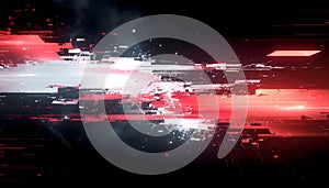 Digital Glitch Texture Background (Data Error and Corruption)