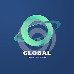 Digital Global Communication logo template.