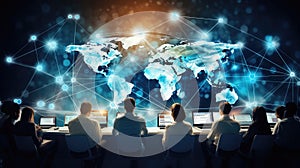 digital global internet background