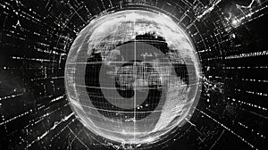 Digital globe forming a global data network