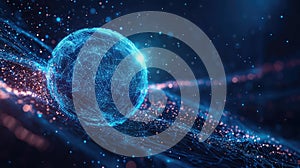 Digital globe network connecting global technology data