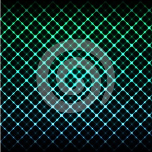 Digital glowing background. Hi-tech green and blue grid design t