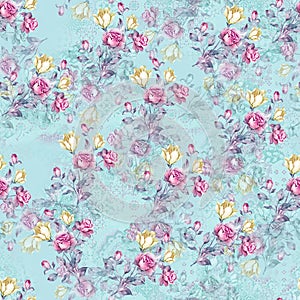 Digital print flower pattern desiggns