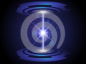 Digital golbal technology concept, abstract background