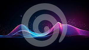 Digital graphic abstract background for technological processes, neural networks, digital data storage