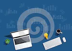 Digital graphs and hexagon grids with computers with a light bulb