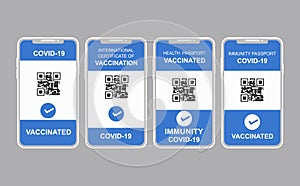 The digital green pass. vaccination certificate
