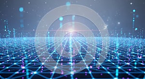 Digital grid network with light source