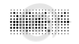 Digital Halftone Pattern, Abstract Pixelated Vector Effect, vector design Generative AI