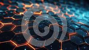 digital hexagon grid network