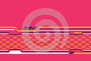 Digital honeycomb vector background