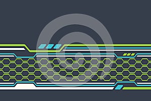 Digital honeycomb vector background