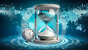 Digital Hourglass Pixels as Grains in the Era of Digital Timekeeping