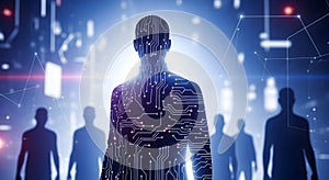 Digital Human: AI and Technology Concept