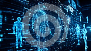 Digital human body data network technology