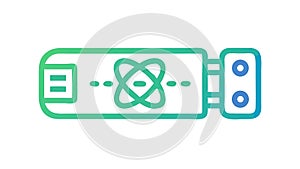 Digital ID Card Vector Access Control Security Verification System vector design Generative AI