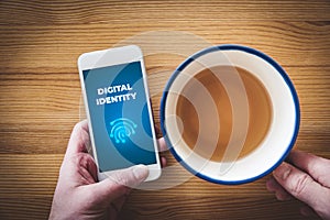 Digital identity and banking identity concept