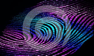 Digital Identity - Digital Fingerprint - Conceptual Illustration