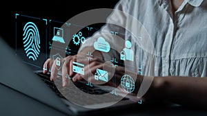 Digital Identity Protection and Biometric Authentication Latch