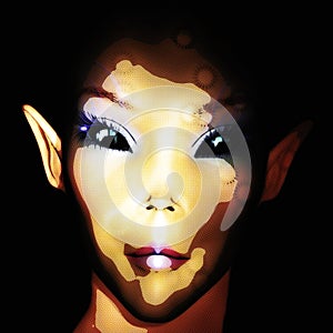 Digital Illustration of an Alien