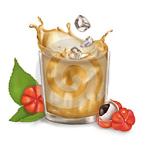 Digital illustration of brazilian drink \