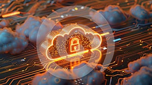 Cloud Security Concept with Generative AI