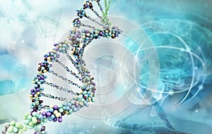 Digital illustration of a dna