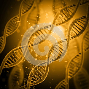 Digital illustration DNA structure