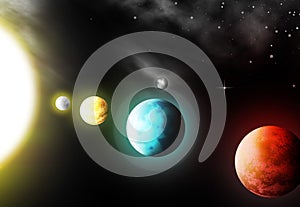 Solar system photo