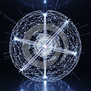 Futuristic technology, capturing the essence of a digital or