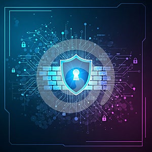 Code 010101 is scattered across the image enhancing the technology