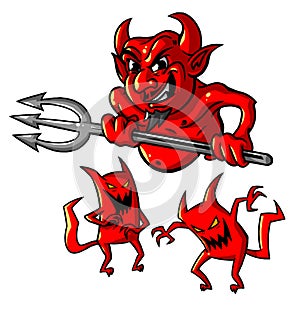 Cartoon Devils Illustration