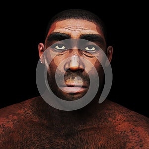 Digital Illustration of a Erectus