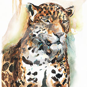 Digital illustration of a jaguar