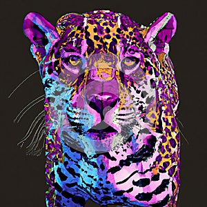 Digital illustration of a jaguar