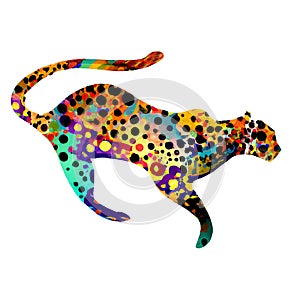 Digital illustration of a jaguar