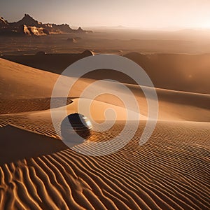 A sphere in the sand.