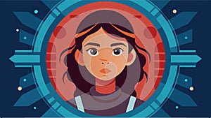 A digital illustration showcases a modern twist on the Emancipation Proclamation with a young girls face taking center photo