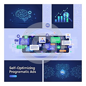 Circuit patterns in the background highlight technology integration