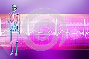 Digital illustration of a Skelton