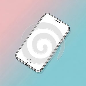 A digital illustration of a smartphone