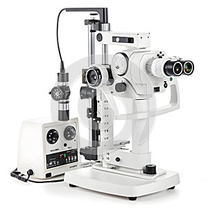 Vision eye technology isolated on white background