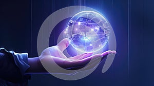 digital illustration tech background