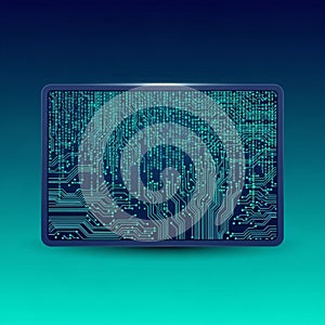 To float above a gradient background transitioning from teal to