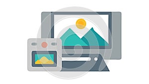 Digital Image Editing and Content Creation Workflow, vector design Generative AI