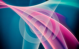 Digital image generated on a computer consisting of beautiful abstract geometric shapes, lines of different colors for a