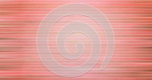 Digital image of paper plane icon over white circular banner against striped pink background