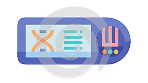 Digital Information Interface, Data Management System, vector design Generative AI