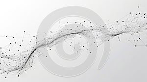 Digital Information Technology Network Background, Abstract dot point connect with gradient line Digital Networking conceptual