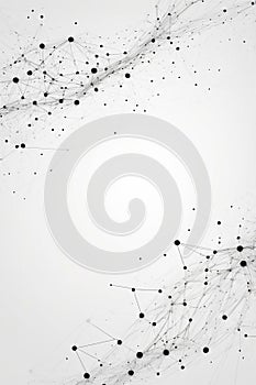 Digital Information Technology Network Background, Abstract dot point connect with gradient line Digital Networking conceptual